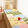 Tapete de Janela de Canto Estilo Americano, Fresco e Estiloso, Adequado para Todas as Estações, Isolante Térmico e Resistente a Manchas, Almofada Tatami para Varanda, Tapete Antiderrapante de Faux Cashmere