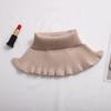 Cuello Falso Versátil Otoño e Invierno Suéter Bufanda para Mujer Cuello Alto Columna Cervical Color Puro Cálido Tejido Cuello de Tortuga Cubre Cuello