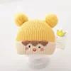 Nuevo Sombrero de Punto con Protección para las Orejas de Bebé para Otoño e Invierno, Conjunto de Dos Piezas de Sombrero Cálido y Protector de Cuello para Niños, Lindo Suave Gorro Turbante para Bebé
