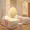 Lâmpada de beleza meia-lua suporte de chão em forma de U salão de beleza arte de unhas extensão de cílios proteção ocular lâmpada de chão LED ferro vintage outro