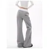 Pantalones Deportivos Pesados Estilo Americano para Mujer y Hombre, Nuevos Pantalones Largos Acampanados Hiphop de Invierno, Pantalones Casuales de Marca de Moda de Doble Cintura
