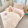 2026 Novo Conjunto de Roupa de Cama para Dormitório Três Peças 100% Algodão Estudante Universitário Capa de Edredom de Algodão Puro Lençol de Cima Lençol com Elástico Roupa de Cama