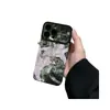 Lirio rosa suave adecuado para funda de teléfono iPhone 17 PRO MAX, funda suave de cuero anticaídas Apple 16 con ventana grande, 15