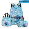 Producto Nuevo Transfronterizo 3D: Set de Tres Piezas con Estampado de Dibujos Animados: Mochila para Estudiante, Lonchera y Estuche - ¡Más Estiloso Que Tú!