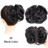 Peluca de fibra química para mujer, venta al por mayor, corta, desordenada, esponjosa, larga, con pinza para el pelo, moño, bolsa para el pelo, cola de caballo