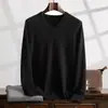 Tejido de Cachemir para Hombre Cuello en V Tejido Casual de Negocios de Manga Larga Prenda Base de Tejido con Nuevas Prendas Superiores de Otoño e Invierno