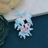 Cheongsam antiguo tapeta de presión temperamento colgante broche electroforesis alto color gota de aceite poroso mariposa baile borla accesorios DIY