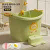 Bañera para niños, bañera para bebés, bañera para bebés de otoño e invierno, bañera para sentarse, tamaño grande para uso doméstico, adecuada para el baño y la natación de niños