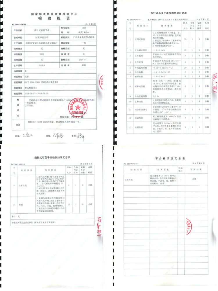 威龙检测报告