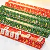 Empujador de mahjong acrílico temático navideño de venta directa con impresión incorporada, organizador de tarjetas de mahjong estilo americano, estante magnético para mahjong