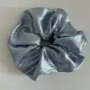 Elegante Francés Perlado Grande Satén Anillo para el Cabello Intestino Grueso Sensación de Alta Gama Flor para la Cabeza de Cola de Caballo Cuerda para el Cabello Elástica de Bola