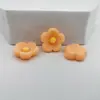 Flor de lana de resina de dibujos animados linda pequeña DIY pegamento de crema funda de teléfono móvil accesorios para el cabello materiales de decoración para ropa de niños