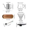 Conjunto de presente para cafeteira de café coado à mão, conjunto de 5 peças para cafeteira de café coado à mão, conjunto de cafeteira de café coado à mão personalizado