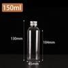 Frasco Pet Transparente para Dispensar Líquido 10 30 50 100ml Óleo Essencial Medicamento para Peixes Frasco Pequeno Tampa de Alumínio Frasco de Plástico