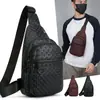 Bolso de Pecho para Hombre de Alta Gama Transfronterizo con Gran Capacidad y Resistente al Desgaste, Bolso Cruzado para Viajes Cortos, Deportes y Ciclismo, Bolso de Hombro
