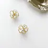 Pendientes de perla barroca con aguja de plata S925, moda femenina, pendientes sencillos de red roja, estilo moderno, venta caliente, pendientes de puesto