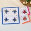 Pañuelo de Algodón Puro Estampado para Mujer Estilo Retro, Pañuelo Nostálgico Estilo Vintage, Toalla de Mano Fina de Algodón Absorbente para Secar el Sudor en Verano