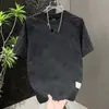 Estilo Novo de Verão Simples e Fashionável Tops Camiseta de Alta Qualidade para Homens, Camisa Básica Versátil Tie-Dye da Moda de Meia-Manga