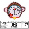 Parche de Tela Bordado Parche Bordado de Computadora de Doraemon Accesorios para Ropa Infantil Oso de Dibujos Animados Pegamento Posterior Parche Termoadhesivo Aplique Insignia