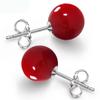 Pendientes rápidos de mano TikTok populares rosa púrpura oscuro oro champán amarillo plata gris concha cuenta pendientes para mujer pendientes simples de imitación de perla blanca