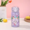 Kulomi 316 Caneca Térmica de Alto Valor para Menina Portátil de Grande Capacidade Desenho Animado Copo de Dupla Utilização Copo com Tampa de Mola para Estudante