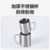 Copo de Água Esportivo Portátil para Exterior de Aço Inoxidável para Montanhismo com Alça Copo Multifuncional Resistente a Quedas Copo de Café para Acampamento