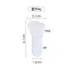 Bestseller transfronterizo: Cepillo de silicona para mascarillas de doble cabeza con cerdas suaves en forma de lengua, electrochapado, con una espátula para aplicar mascarillas de barro