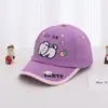 Gorra de béisbol casual para bebé al por mayor diseño de letra de dibujos animados color a juego de cachorro sombrero de sol para niño princesa comercio exterior