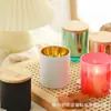 Taza de vidrio electrochapado para vela DIY hecha a mano casera recipiente para vela de aromaterapia de cera de soja Portavelas decoración taza vacía venta al por mayor