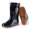 3531 Galochas Masculinas de Cano Médio 1817 Sapatos de Segurança Industrial e para Mineração Pretos, Galochas de Cano Médio, Sapatos de Borracha com Tripla Proteção, Calçados Aquáticos, Direto do Fabricante