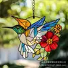Decoração de Janela Acrílica de Beija-flor Nova Transfronteiriça Pingente Decorativo de Beija-flor para Janela