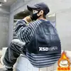Ropa para Niños Sudadera de Terciopelo a Rayas con Cuello Redondo para Otoño e Invierno 2025 Ropa de Invierno para Niños Grandes Sudadera Gruesa de Terciopelo Una Pieza Dropshipping