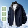 Nova Jaqueta Patchwork Color Block Xadrez Primavera Outono para Homens e Mulheres Jaqueta com Gola Alta Estilo College Roupa Externa Versátil Compra em Grupo Transfronteiriça