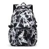 Nova Moda Versátil Masculina Estudante Personalidade Simples Graffiti Letra Mochila de Grande Capacidade Estudantes do Ensino Médio Bolsa Escolar Casual