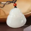 Jade Afgano Extra Grande Colgante de Jade Collar de Mujer Buda Maitreya Buda Panzón Buda Sonriente Colgante de Jade