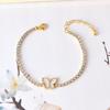 Europa e Estados Unidos transfronteiriços nova pulseira de corrente de zircônia joias moda concha pérola amor estrelas urso borboleta pulseira mulheres