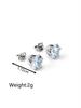 Moderna Versátil Juego de Pendientes, Mini Sencillos Pendientes de Acero Inoxidable con Chapado en Oro de 18 Quilates para Mujer, Pendientes Pequeños de Acero Inoxidable