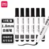 Bolígrafo de pizarra blanca Deli SK108, borrable, negro, punta grande, rojo y azul, de gran capacidad, a base de agua.