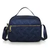 Bolso de Hombro de Moda para Mujer con Rombo de Nuevo Estilo y Múltiples Cremalleras, Bolso de Mano de Nailon Engrosado para Otoño e Invierno para Mujer, Al por Mayor