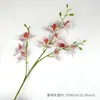 Ornamento de Flor Artificial Phalaenopsis Falsa Siente Falso Flor de Plástico en Maceta Decoración Interior para Hogar Boda Arreglo Floral