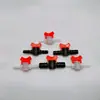 Válvula de pagoda de rosca igual de plástico de 4 minutos, paso directo, diámetro igual, válvula de bola, interruptor de manguera para acuario, conector de válvula de desconexión rápida