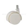 Rueda universal de 1 pulgada y 1,5 pulgadas para muebles, de polipropileno y nailon, para electrodomésticos de plástico, de poliuretano, silenciosa, de color blanco.