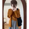 Conjunto de dos piezas de cárdigan de punto suave y holgado estilo coreano y camiseta, nuevo suéter suave, cómodo y moderno para otoño e invierno