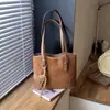 2026 Nuevo Otoño Retro Gran Capacidad para Viajar Bolso de Mano Esmerilado Moda Versátil Bolso Tote de Hombro Único para Mujer