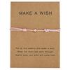 Collar de Tarjeta de Papel de Moda Europea y Americana Nuevo Pulsera Trenzada Ajustable de Estrella de Cinco Puntas Joyería Personalizada para Mujer Venta al por Mayor