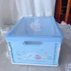 Desenho Japonês Melody Kurome Caixa de Armazenamento de Cosméticos Dobrável Caixa de Armazenamento de Mesa Plástica à Prova de Poeira com Tampa