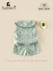 Conjunto de Ropa para Niña 2026 Verano Nuevo Estilo Camiseta sin Mangas tipo Muñeca para Bebé y Pantalones Cortos Florales con Estampado Completo Conjunto de Dos Piezas para Bebés Niñas