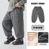 Calça Casual Europeia para Meninos Inverno Plus Veludo Bebê Espessada Calça Longa para Meninos Nova Roupa Infantil Roupas de Inverno para Crianças Quente