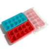 Bandeja Creativa para Cubitos de Hielo Molde de Hielo con Forma de Corazón 10 Piezas Hogareño de Silicona Grado Alimenticio Herramienta para Hacer Hielo