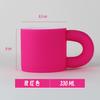 Taza Nicho Grado Asa Gruesa Taza de Cerámica Asa Gruesa Rojo Rosa Taza Gruesa Valor de Color Envío Gratis